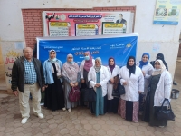 قافلة طبية بمدرسة كفر عامر ورضوان الابتدائية المشتركة بكفر شكر ضمن مبادرة "من أجل قلوب أطفالنا"